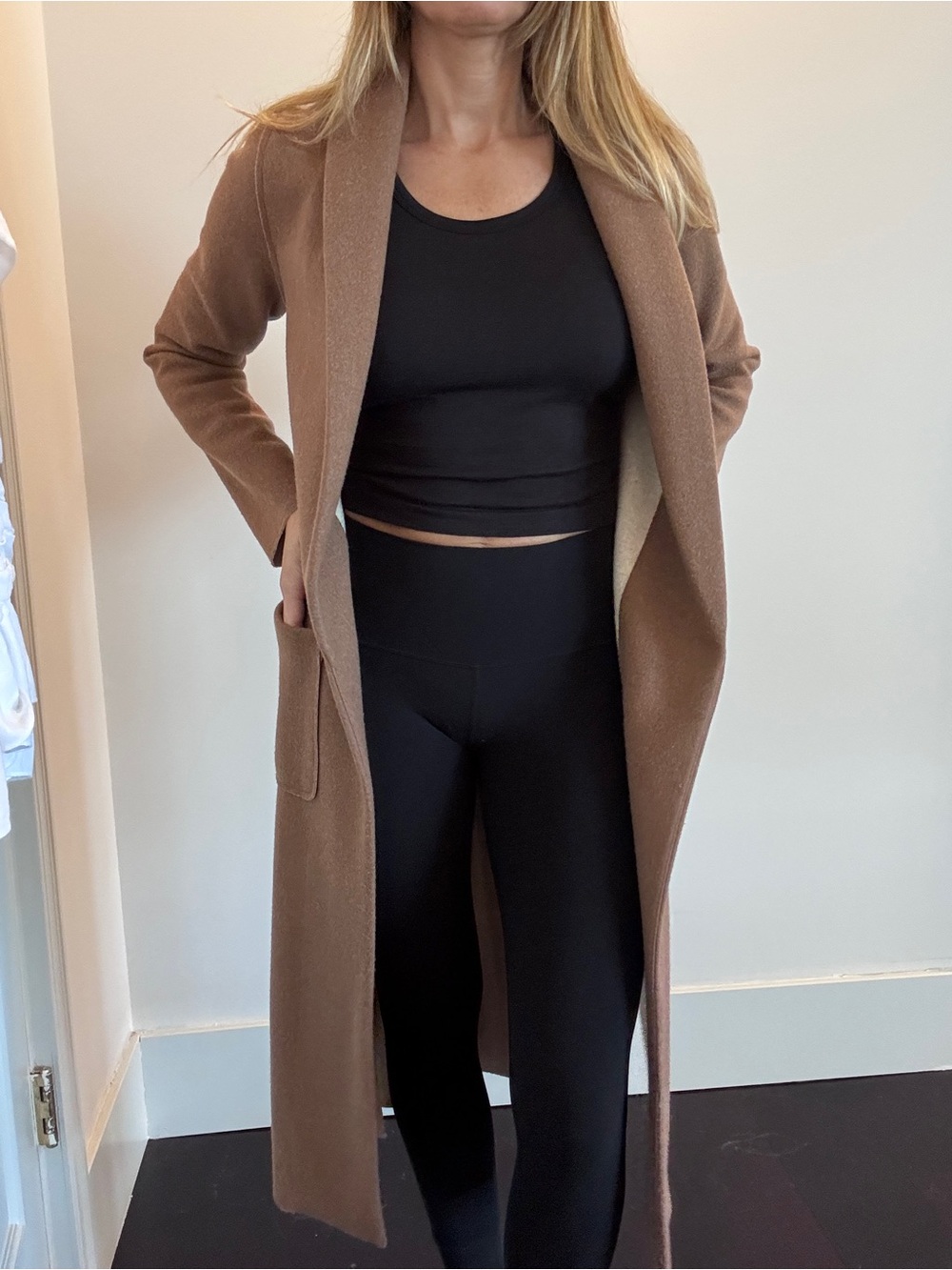 Aritzia Black High-Waist Leggings